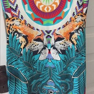 Mara Hoffman psychedelic bodycon tribal mini dress